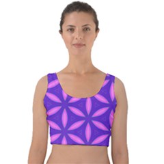 Purple Velvet Crop Top