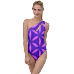 Purple To One Side Swimsuit