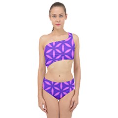 Purple Spliced Up Two Piece Swimsuit