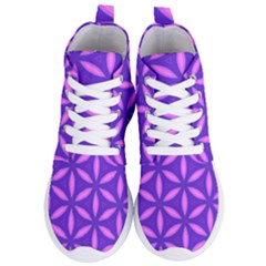 Purple Women s Lightweight High Top Sneakers by HermanTelo