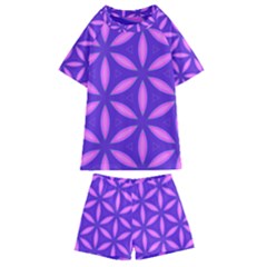 Purple Kids  Swim Tee and Shorts Set