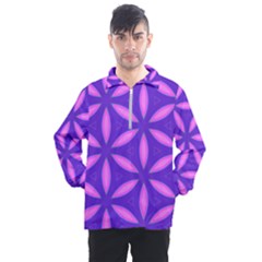 Purple Men s Half Zip Pullover by HermanTelo