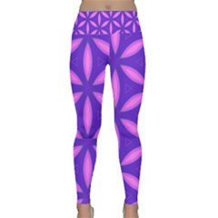 Purple Lightweight Velour Classic Yoga Leggings