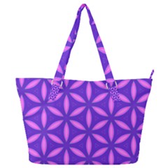 Purple Full Print Shoulder Bag