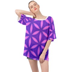 Purple Oversized Chiffon Top