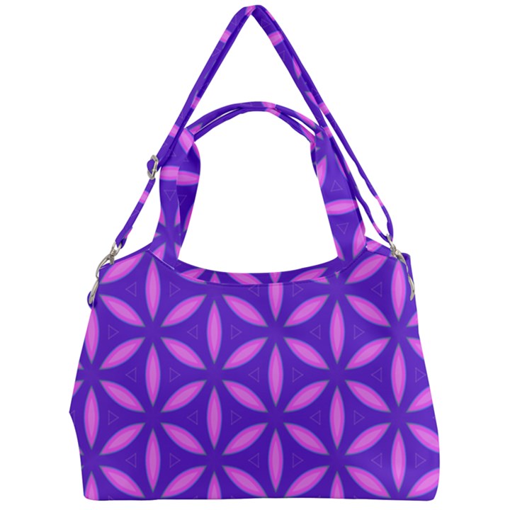 Purple Double Compartment Shoulder Bag