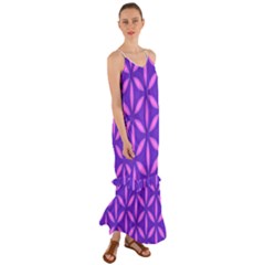 Purple Cami Maxi Ruffle Chiffon Dress