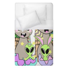 Graphic Kawaii Bunnies Duvet Cover (single Size)