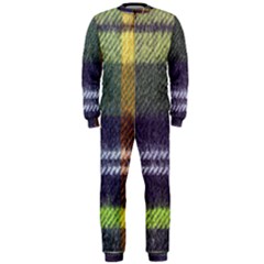 Yellow Plaid Flannel Onepiece Jumpsuit (men)  by snowwhitegirl