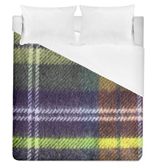 Yellow Plaid Flannel Duvet Cover (queen Size)