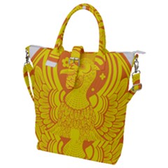 Phoenix Bird Legend Coin Fire Buckle Top Tote Bag by Sudhe