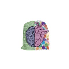 Brain Heart Balance Emotion Drawstring Pouch (xs) by Sudhe