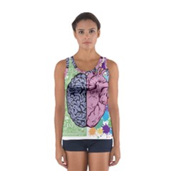 Brain Heart Balance Emotion Sport Tank Top  by Sudhe