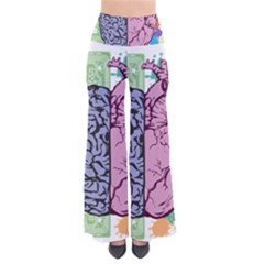 Brain Heart Balance Emotion So Vintage Palazzo Pants by Sudhe