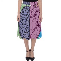 Brain Heart Balance Emotion Classic Midi Skirt by Sudhe