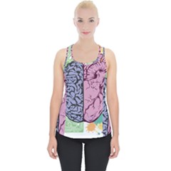 Brain Heart Balance Emotion Piece Up Tank Top