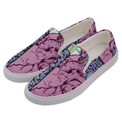 Brain Heart Balance Emotion Men s Canvas Slip Ons by Sudhe