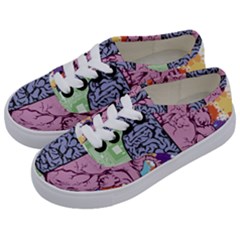 Brain Heart Balance Emotion Kids  Classic Low Top Sneakers by Sudhe