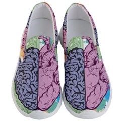 Brain Heart Balance Emotion Men s Lightweight Slip Ons by Sudhe