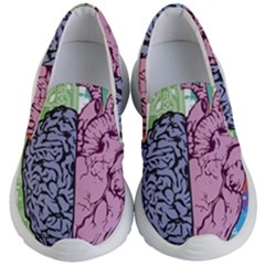 Brain Heart Balance Emotion Kids  Lightweight Slip Ons by Sudhe