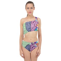 Brain Heart Balance Emotion Spliced Up Two Piece Swimsuit by Sudhe