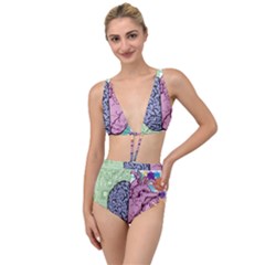 Brain Heart Balance Emotion Tied Up Two Piece Swimsuit by Sudhe