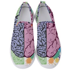 Brain Heart Balance Emotion Men s Slip On Sneakers by Sudhe