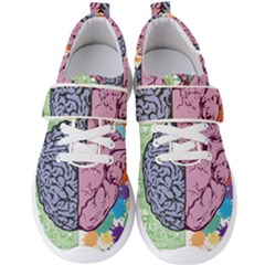 Brain Heart Balance Emotion Men s Velcro Strap Shoes by Sudhe