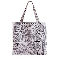 Egyptian Hieroglyphics History Seb Zipper Grocery Tote Bag by Sudhe