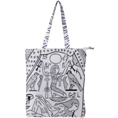 Egyptian Hieroglyphics History Seb Double Zip Up Tote Bag by Sudhe