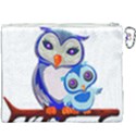 Owl Mother Owl Baby Owl Nature Canvas Cosmetic Bag (XXXL) View2