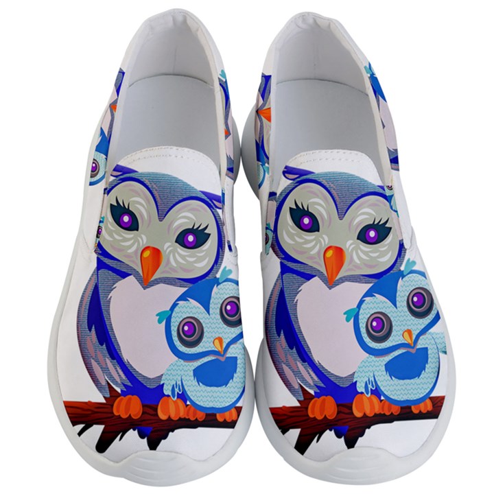 Owl Mother Owl Baby Owl Nature Men s Lightweight Slip Ons