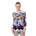 Owl Mother Owl Baby Owl Nature Long Sleeve Chiffon Shirt View1