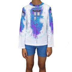 Tattoo Tardis Seventh Doctor Doctor Kids  Long Sleeve Swimwear by Sudhe