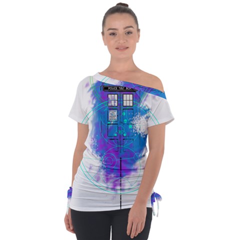 Tattoo Tardis Seventh Doctor Doctor Tie-up Tee by Sudhe