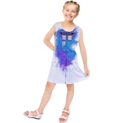 Tattoo Tardis Seventh Doctor Doctor Kids  Tunic Dress by Sudhe