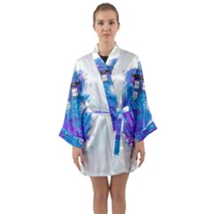 Tattoo Tardis Seventh Doctor Doctor Long Sleeve Kimono Robe by Sudhe