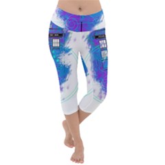 Tattoo Tardis Seventh Doctor Doctor Lightweight Velour Capri Yoga Leggings