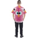 Bird Fluffy Animal Cute Feather Pink Men s Short Sleeve Shirt View2