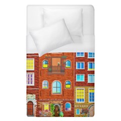 Town Buildings Old Brick Building Duvet Cover (single Size) by Sudhe