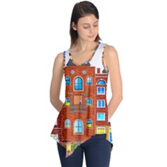 Town Buildings Old Brick Building Sleeveless Tunic