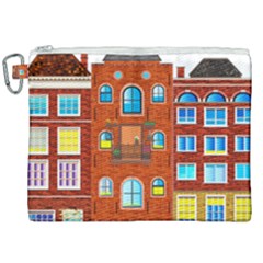 Town Buildings Old Brick Building Canvas Cosmetic Bag (xxl) by Sudhe