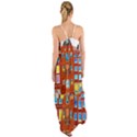 Town Buildings Old Brick Building Cami Maxi Ruffle Chiffon Dress View2