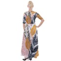 Feather Feathers Half Sleeves Maxi Dress View2