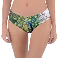 Peafowl Peacock Feather Beautiful Reversible Classic Bikini Bottoms by Sudhe