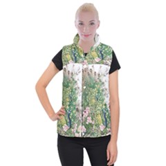 Peafowl Peacock Feather Beautiful Women s Button Up Vest by Sudhe