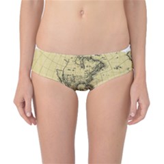 Map Vintage Old Ancient Antique Classic Bikini Bottoms by Sudhe