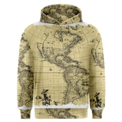 Map Vintage Old Ancient Antique Men s Overhead Hoodie by Sudhe