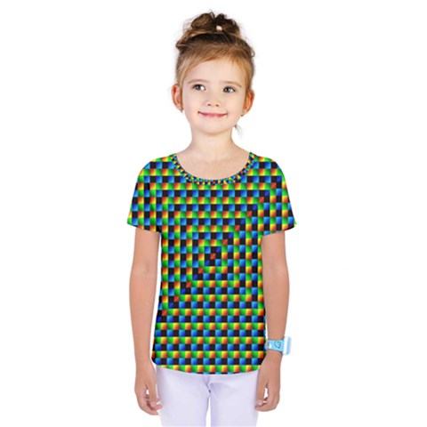 Kaleidoscope Art Unique Design Kids  One Piece Tee by Wegoenart