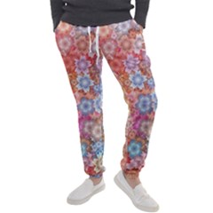 Art Beautiful Flowers Flames Generative Art Men s Jogger Sweatpants